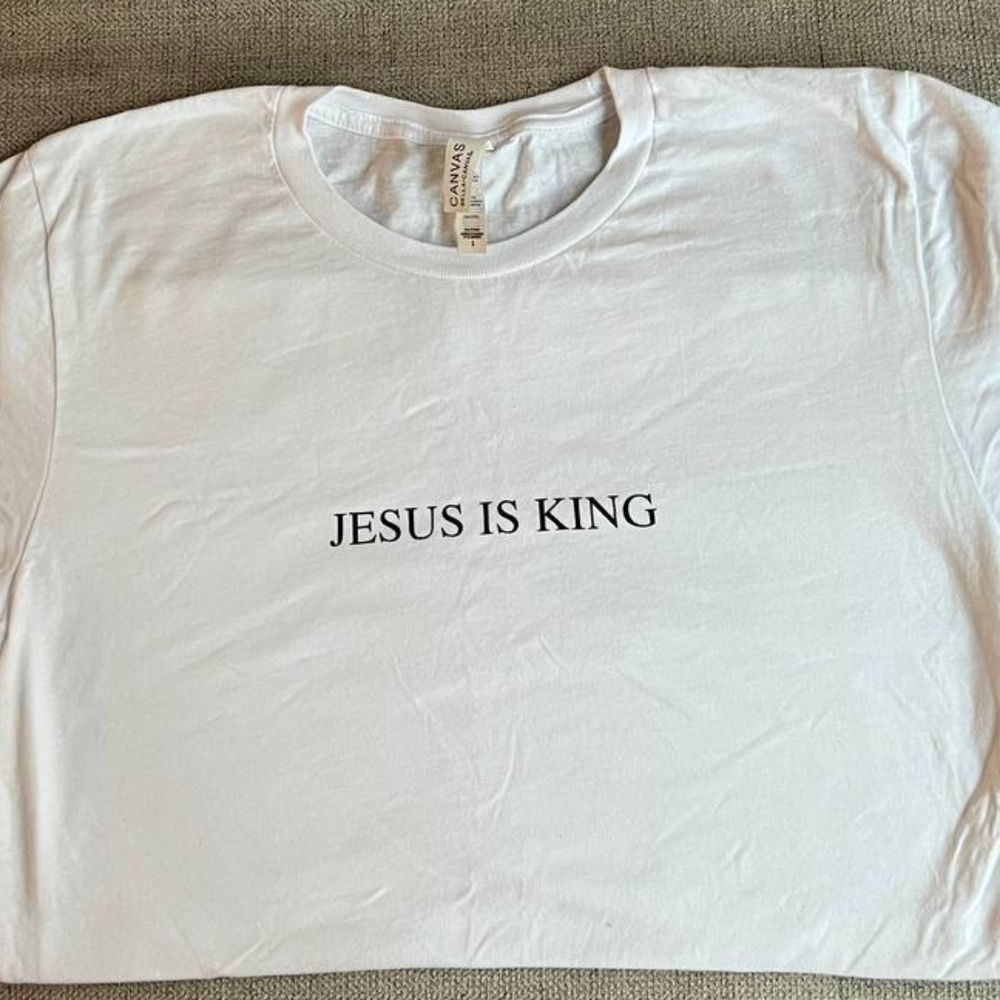 Jesus is King Graphic Tee  - Brand New